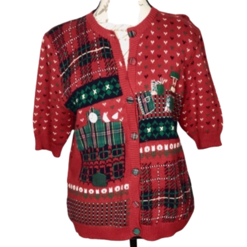 Vintage Susan Bristol Handmade Christmas sweater